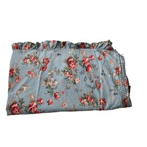 Ralph Lauren Yvette Ruffled King flat sheet Blue Floral